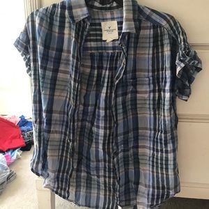 Short Sleeved Button Down Flannel